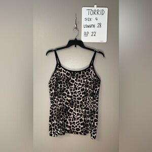 Torrid Super Soft Animal Print Cami Size 4